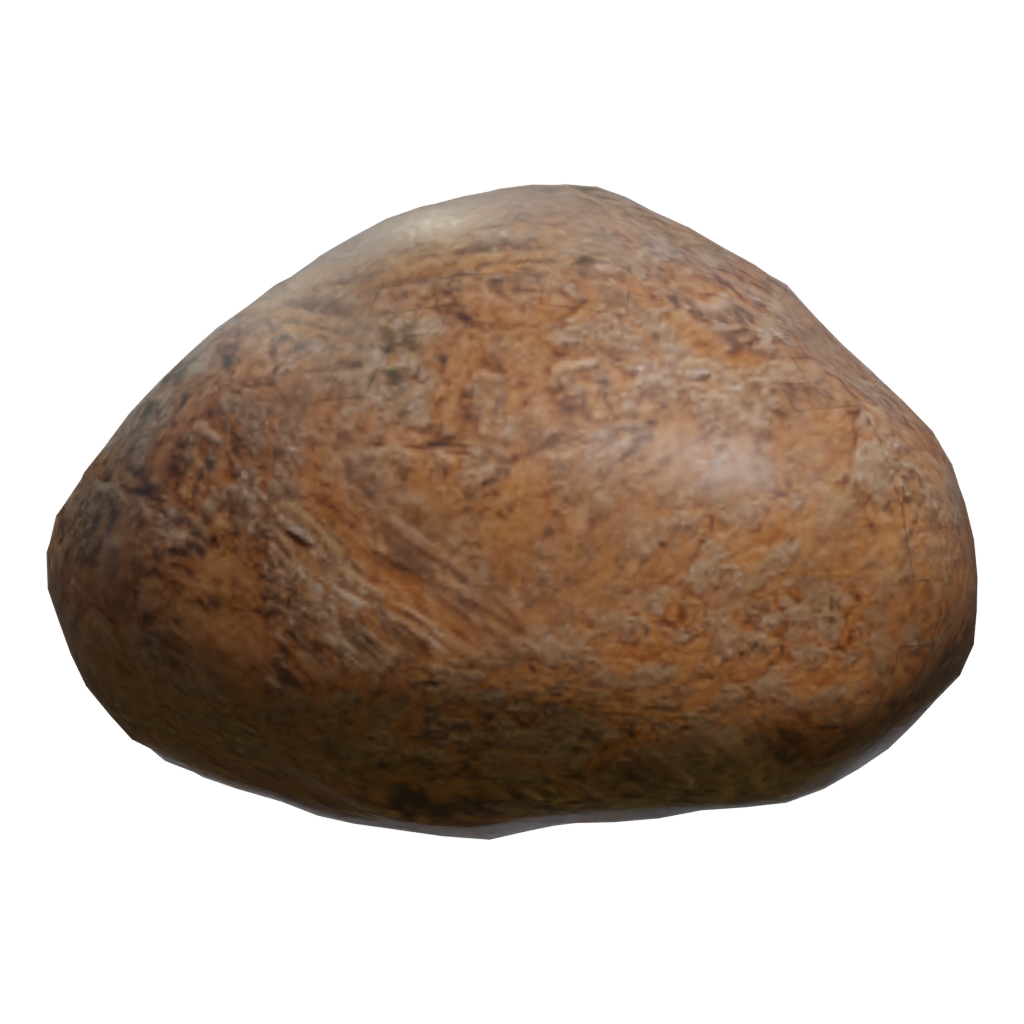 Left view of the Rock01 3D model
