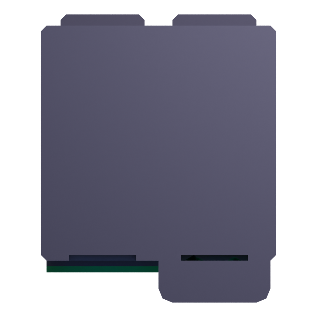 Bottom view of the Building Icon 3D model