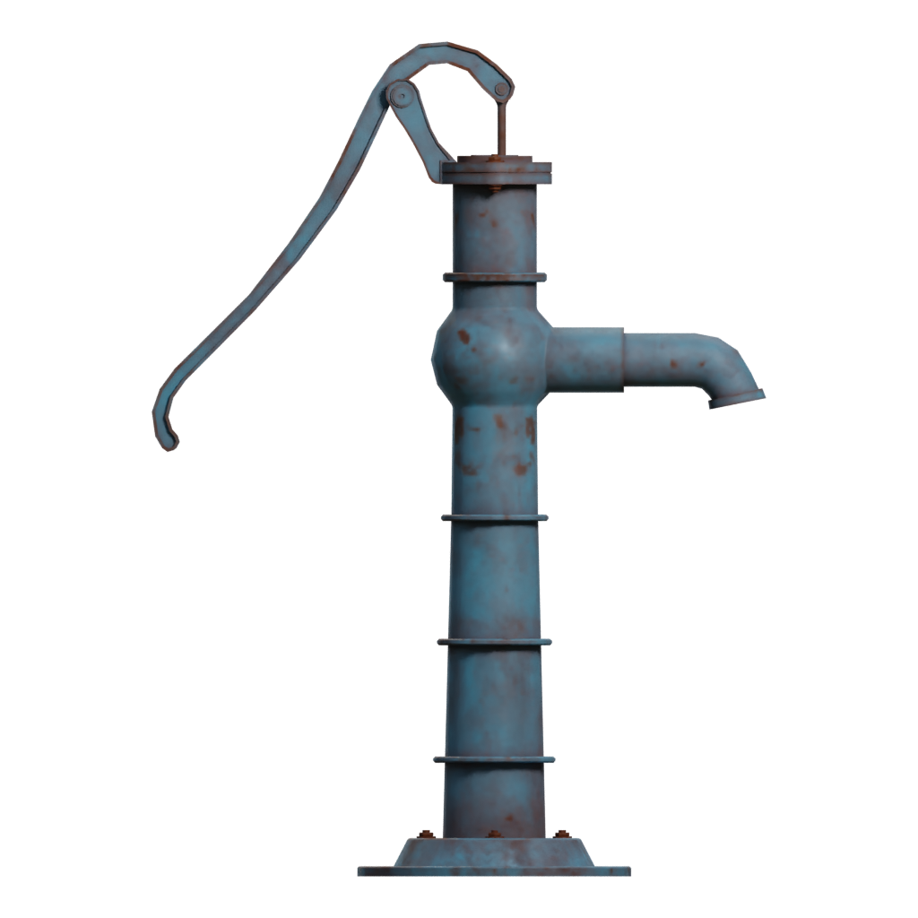 Right view of the Water Collecting Column 3D model