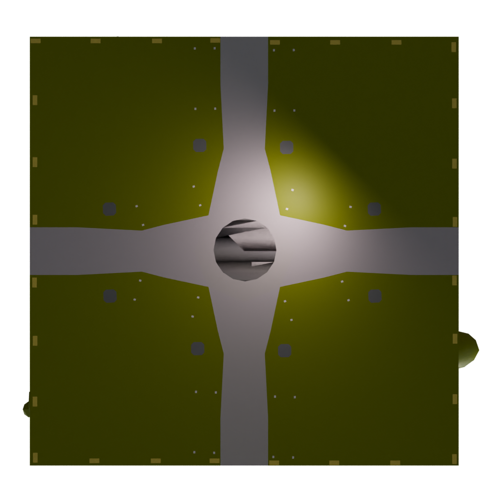Bottom view of the Park Collection 3D model