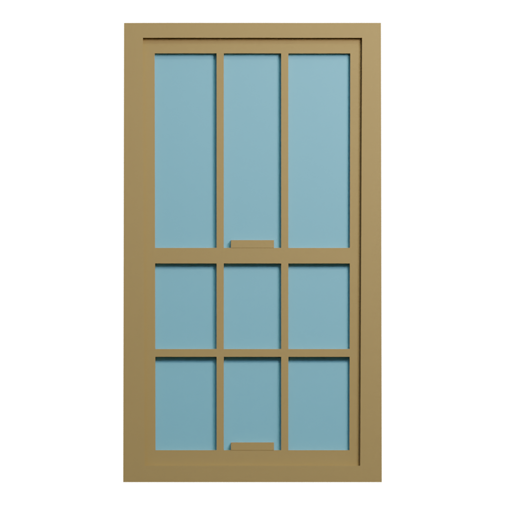 Front view of the Window Frame 3D model