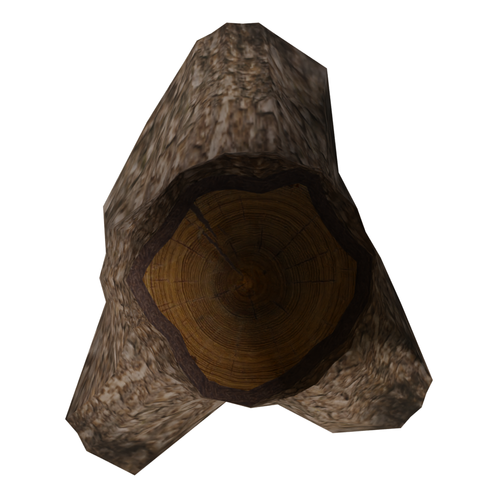 Bottom view of the Tree 0014 3D model