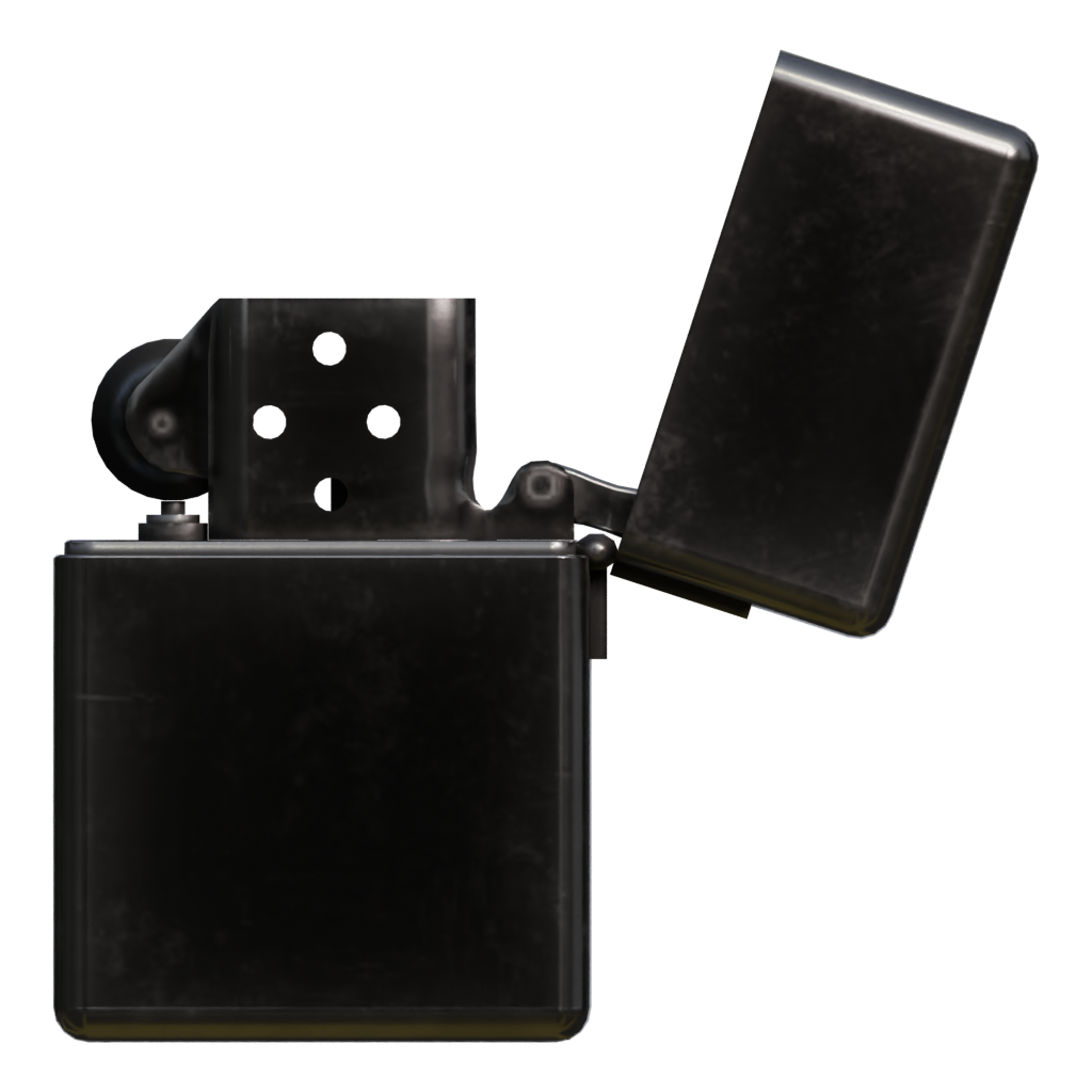 Back view of the Lighter 3D model