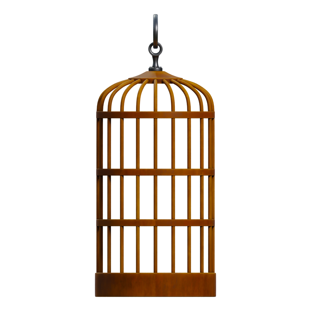 Left view of the Birdcage 3 3D model