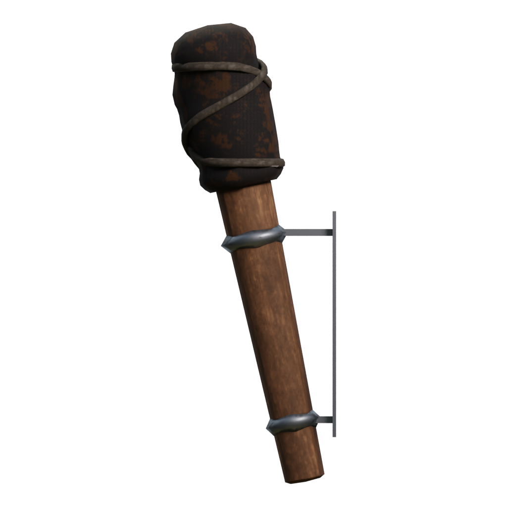 Left view of the Iron Cudgel 3D model