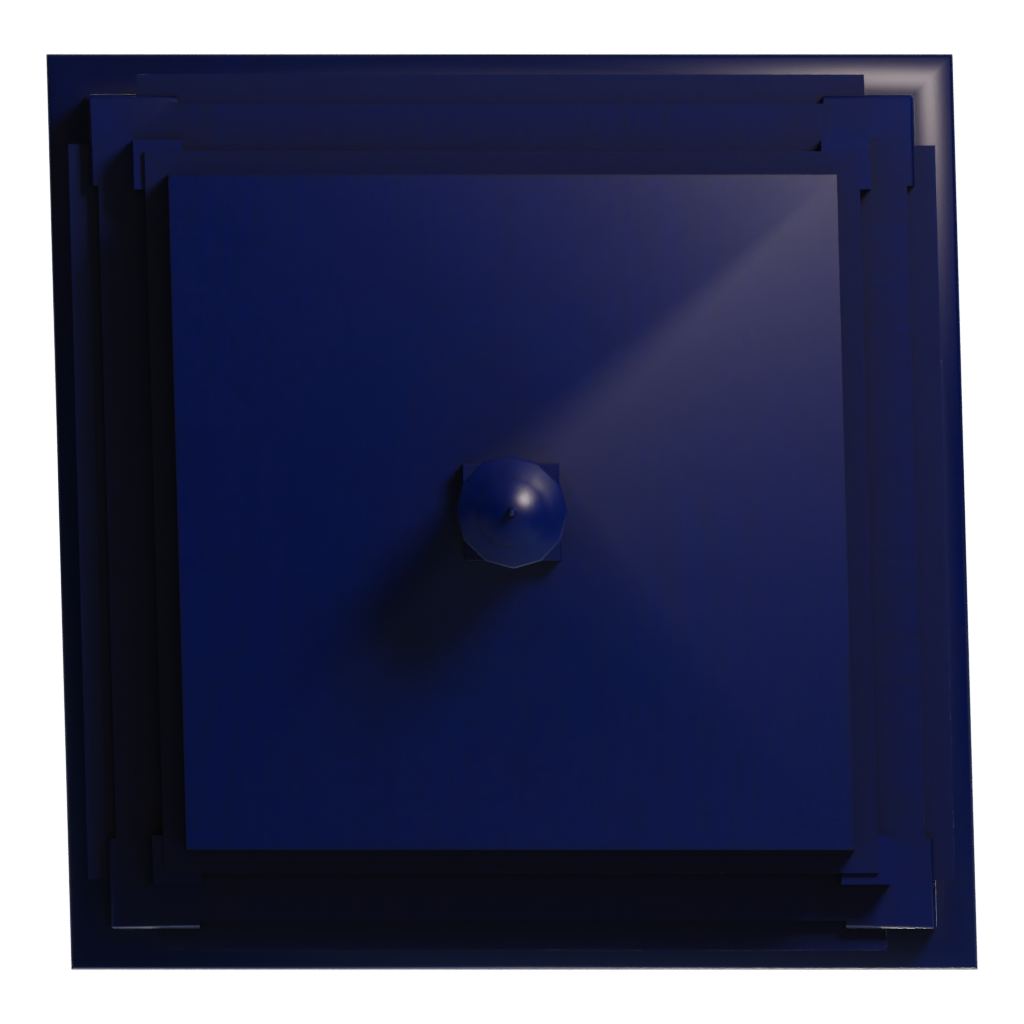 Top view of the Tardis From Doctor Who 3D model