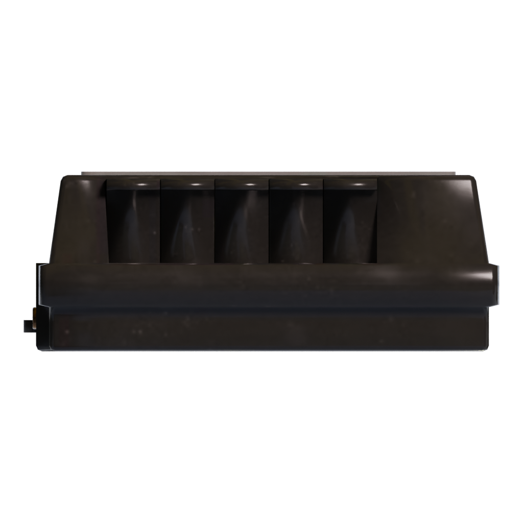 Bottom view of the Cassette Player 3D model