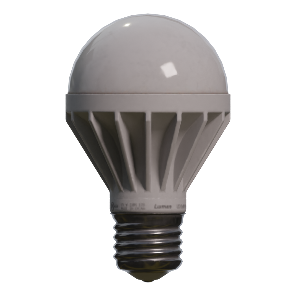 Left view of the Lightbulb Led 3D model