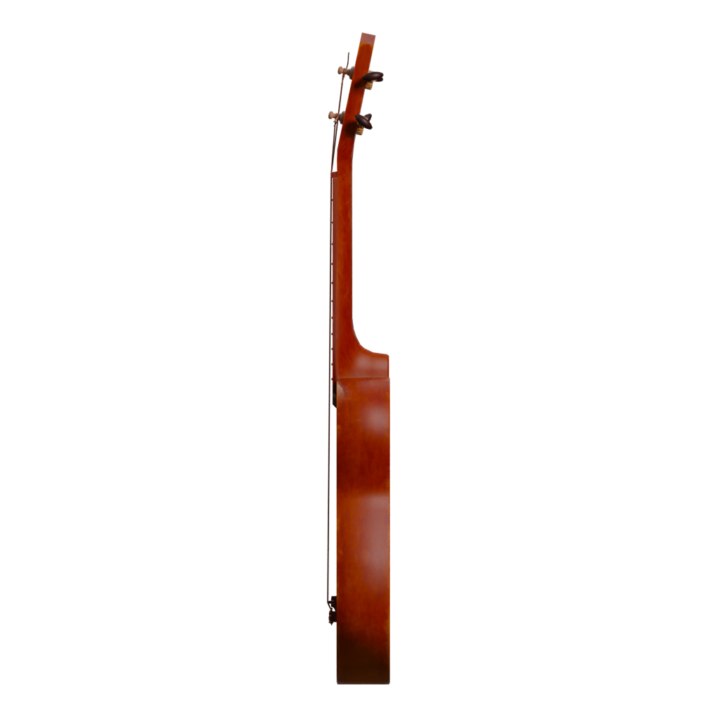 Left view of the Ukulele 3D model