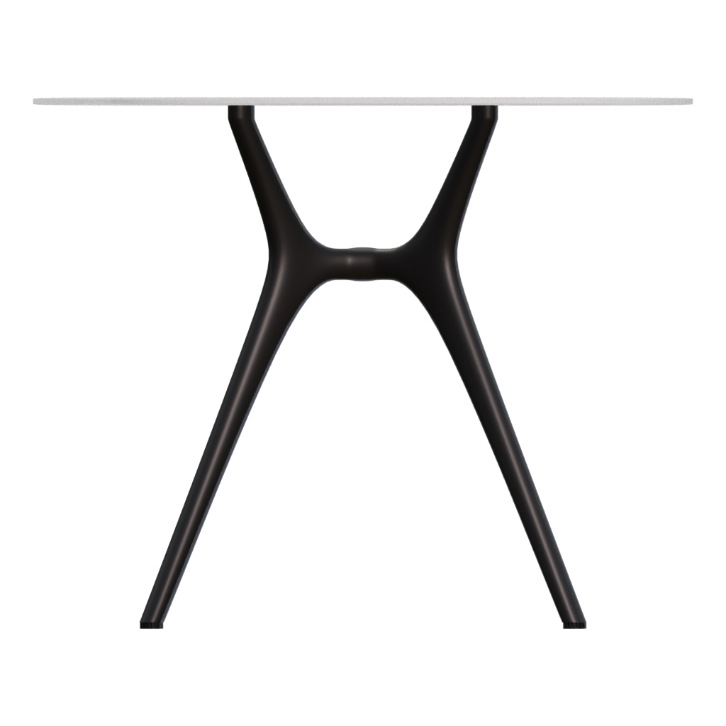 Left view of the Table Johann Oak Black 220 3D model