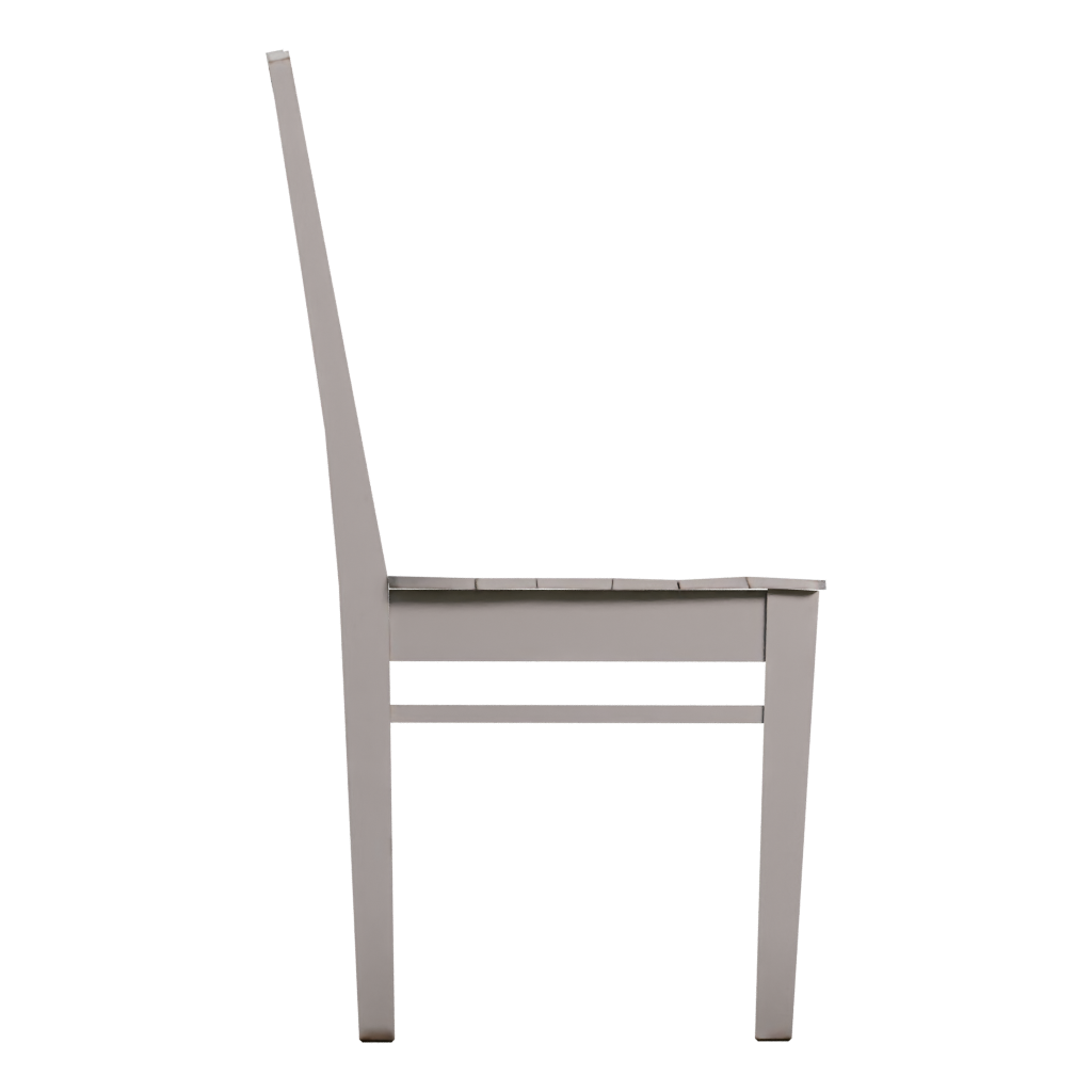 Right view of the Painted Wooden Chair 3D model