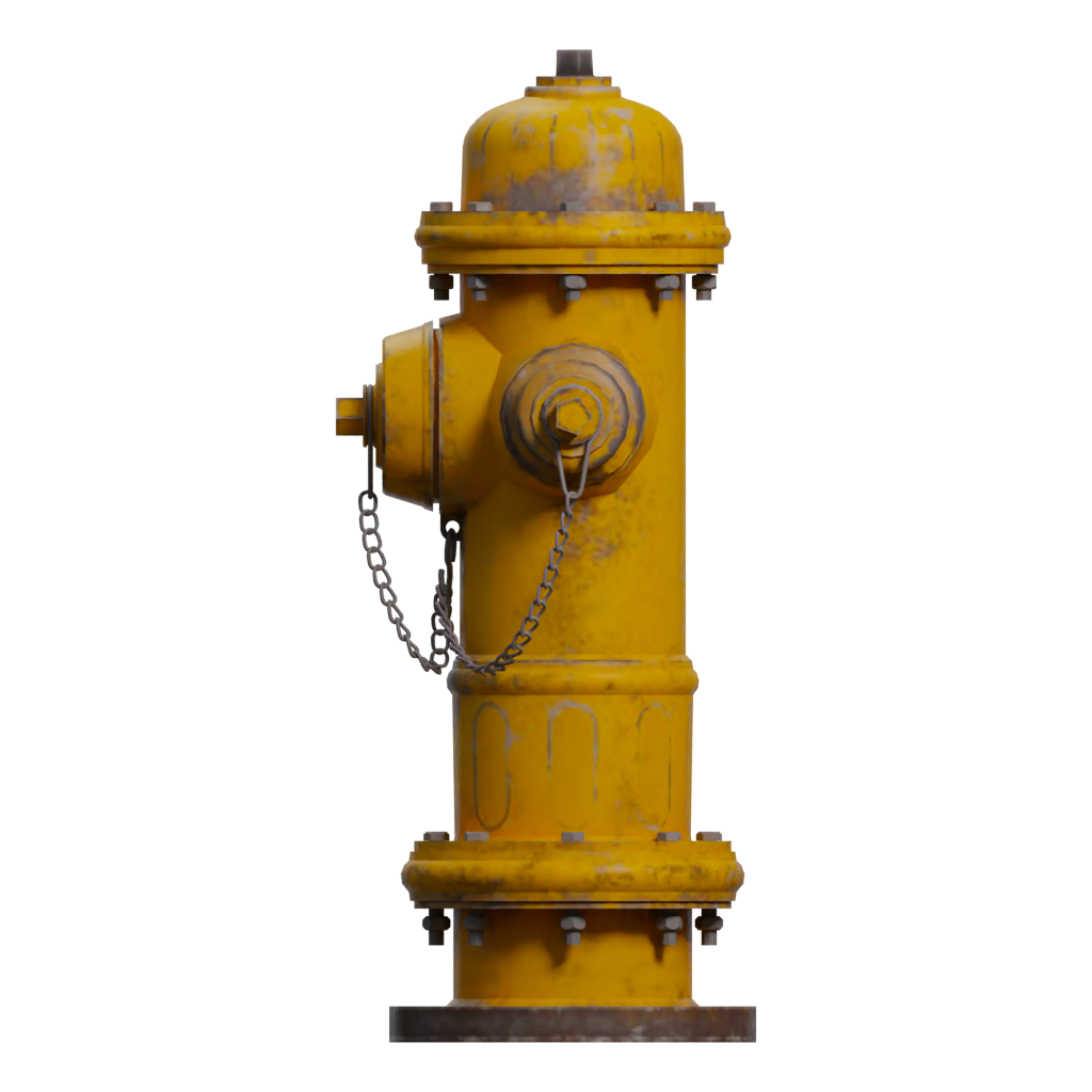 Left view of the Hydrant 3D model