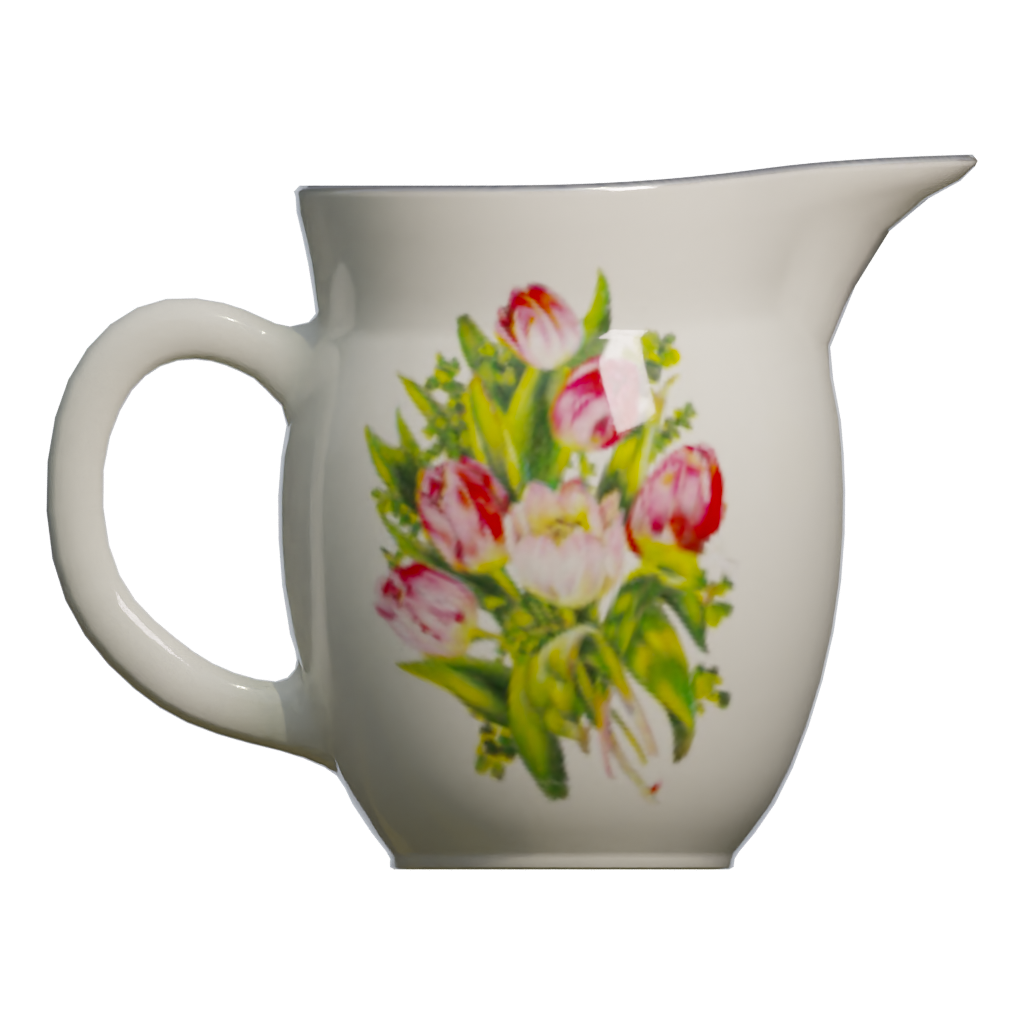 Front view of the Jug 3D model