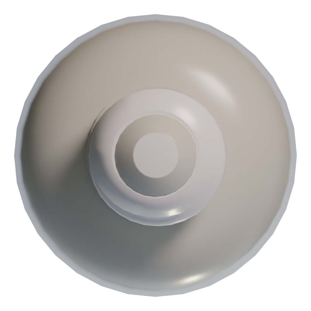 Bottom view of the Bulb 3D model