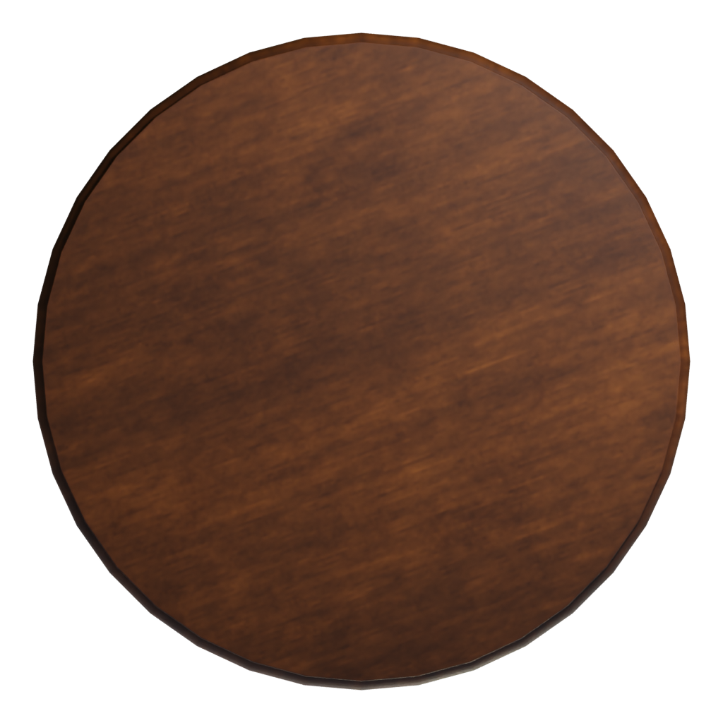 Top view of the Table 3D model