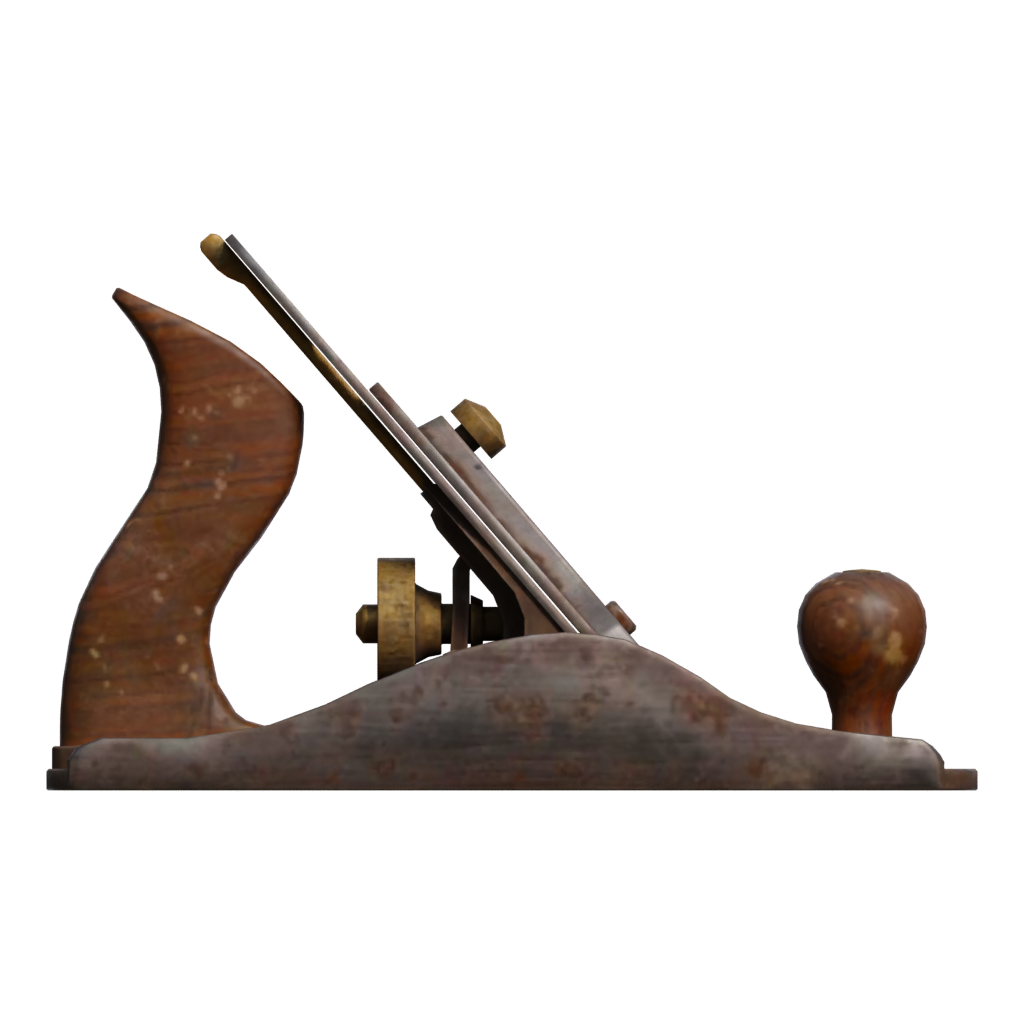 Back view of the Hand Plane No 4 3D model