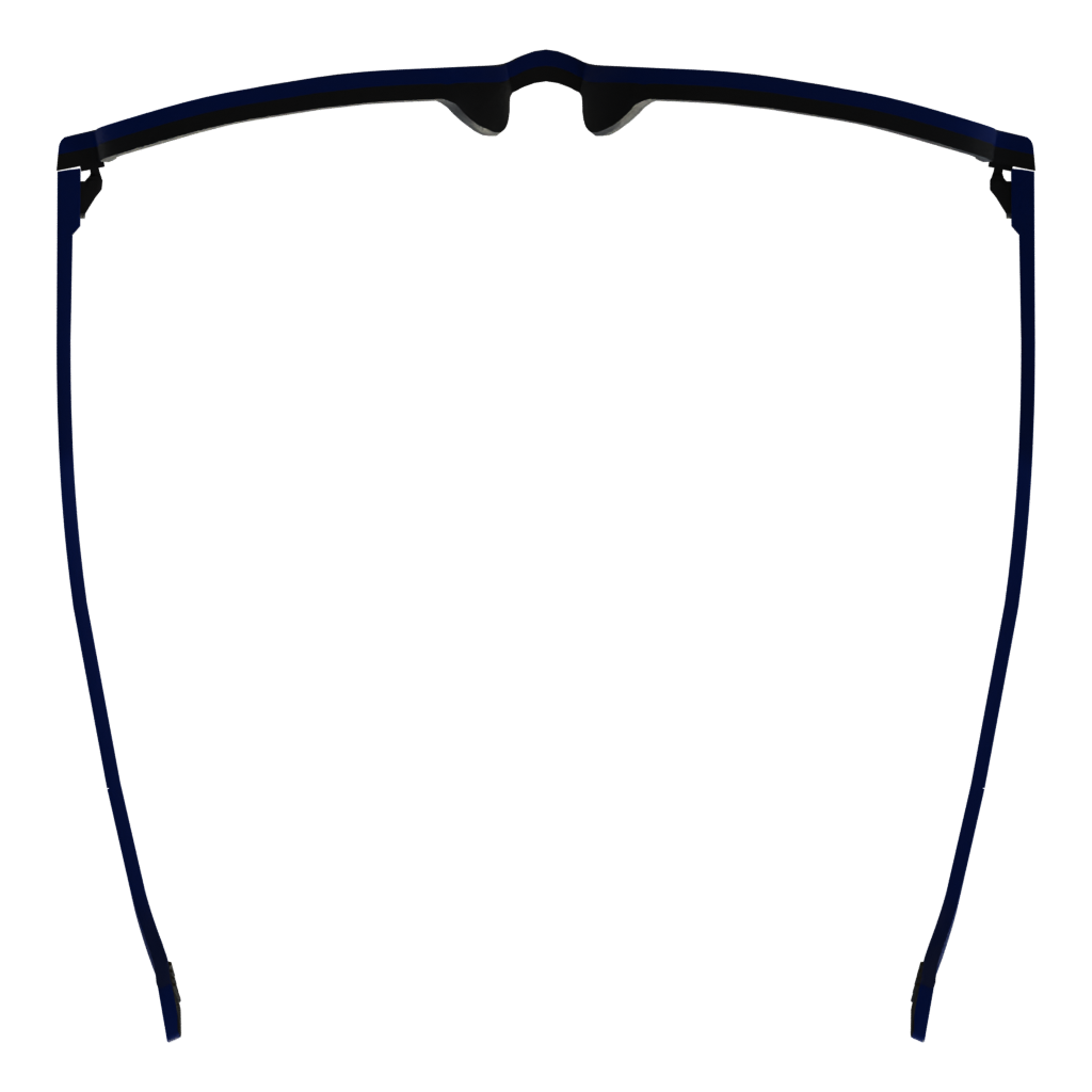 Bottom view of the Jozaee Sunglasses 3D model