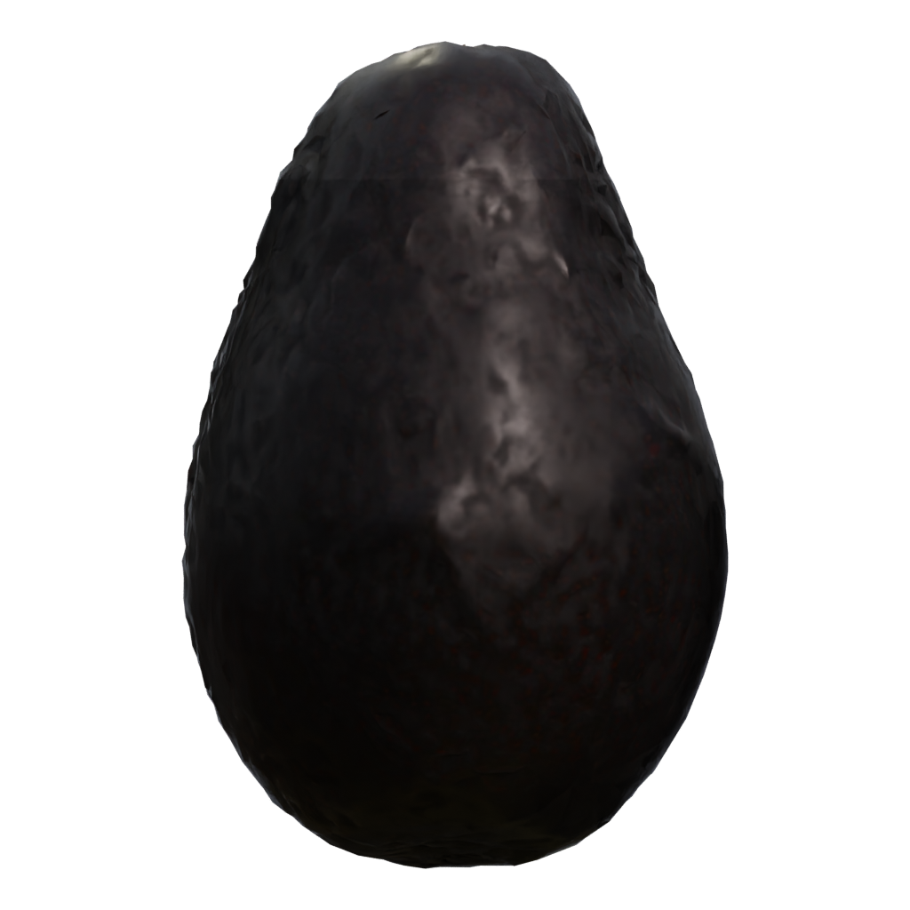 Right view of the Avocado 3D model
