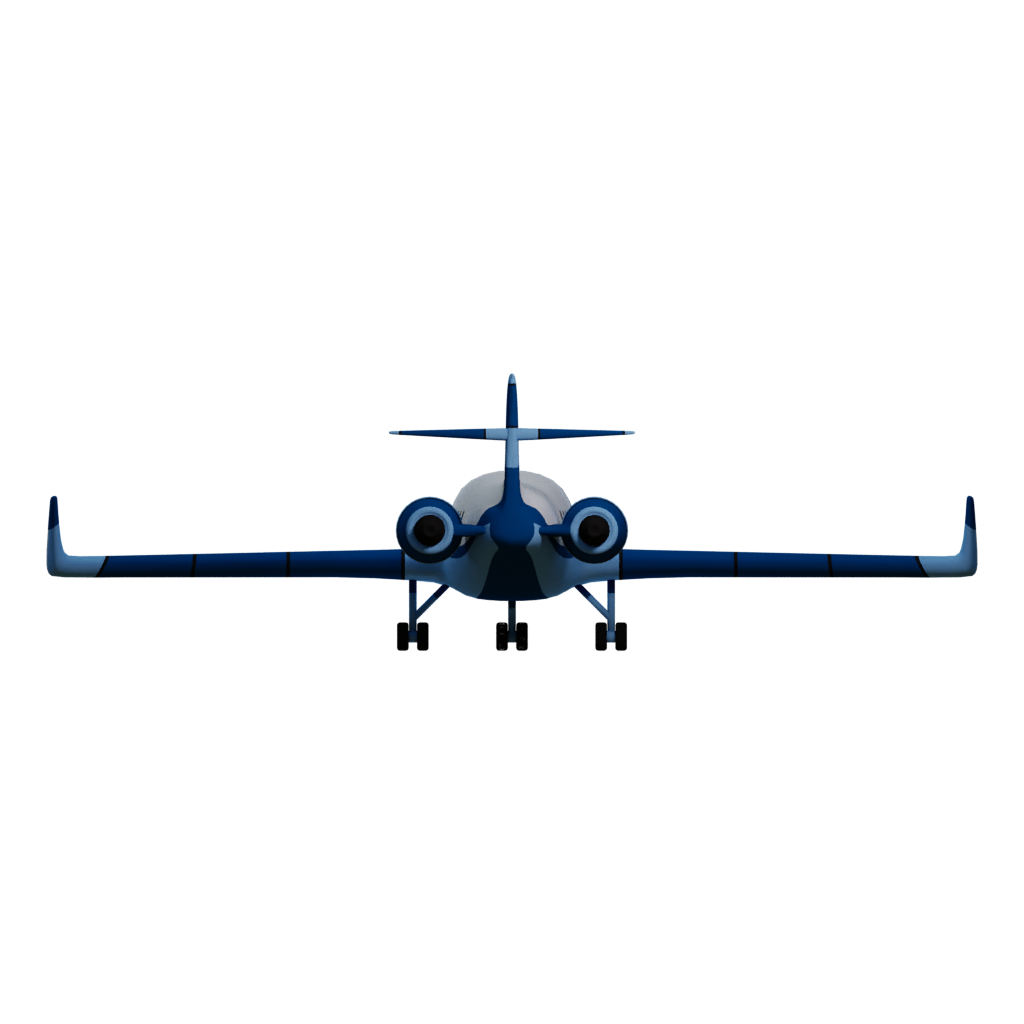 Right view of the Avion Comercial 3D model