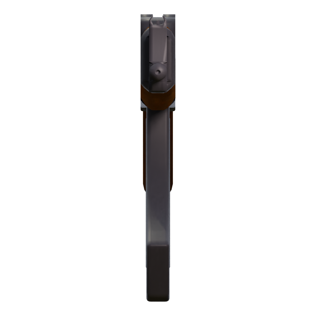 Right view of the AKM 3D model