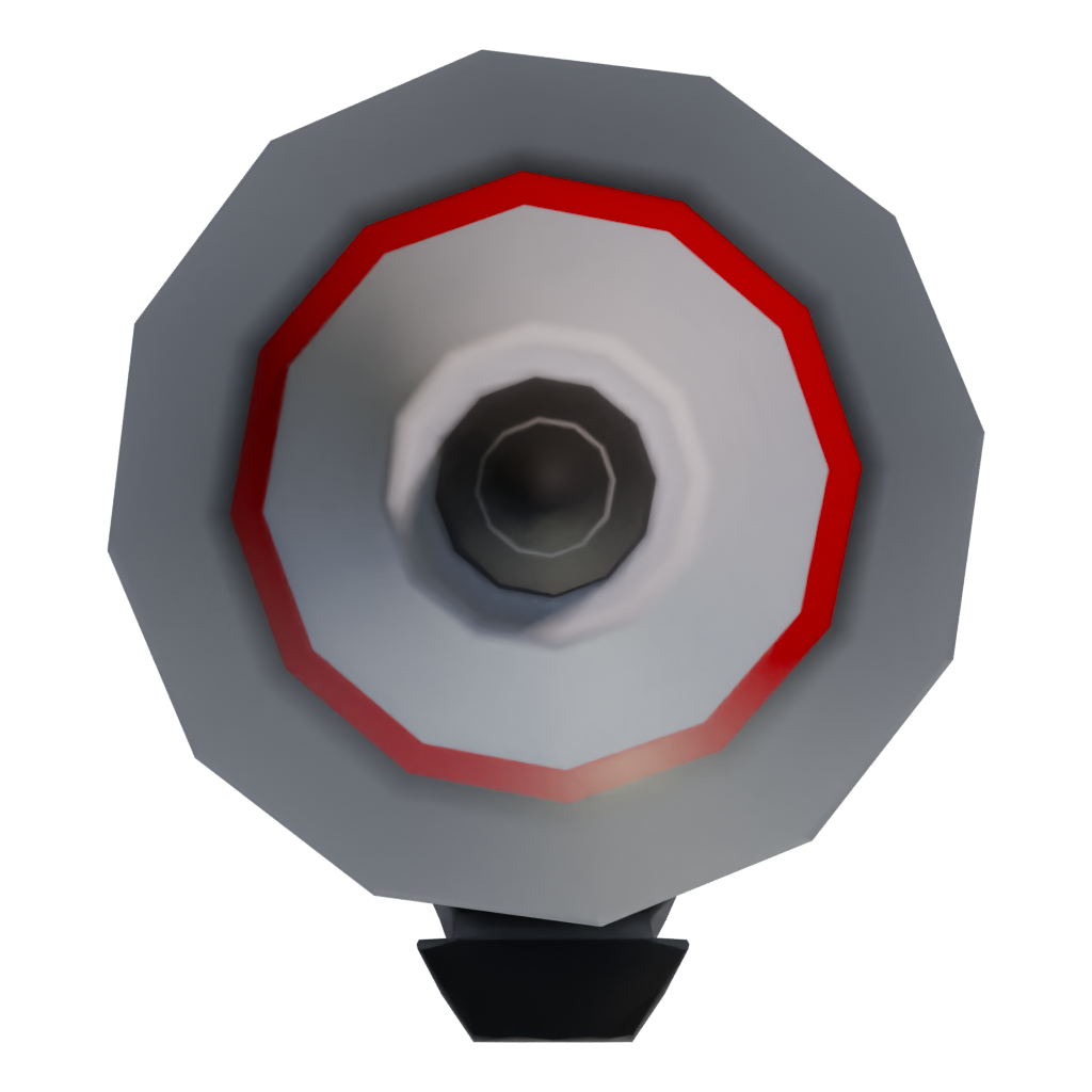 Bottom view of the Japanese Torpedo Type 93 3D model