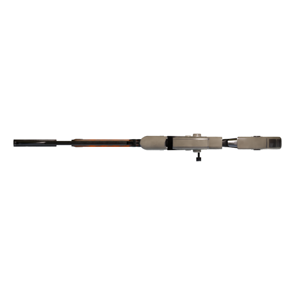 Top view of the Awp Asiimov 3D model