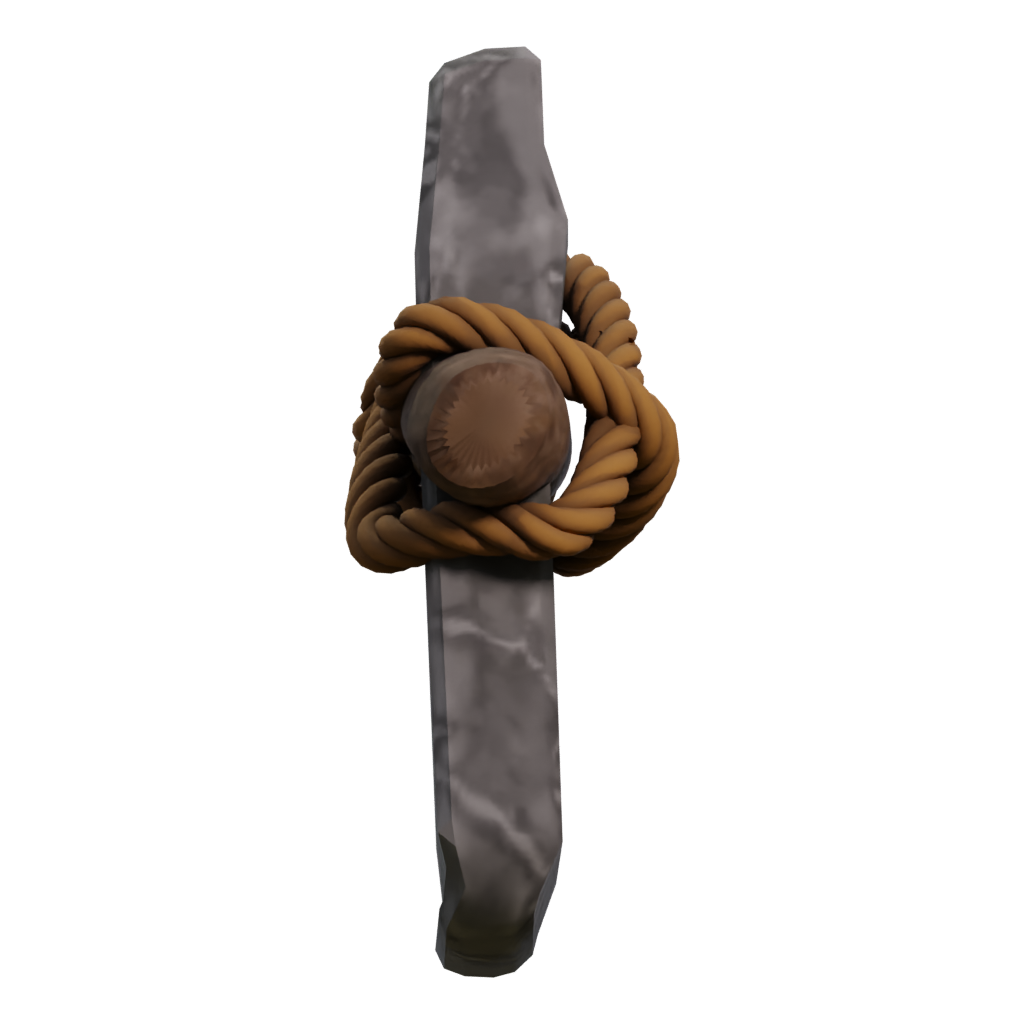 Right view of the Stone Axe 3D model