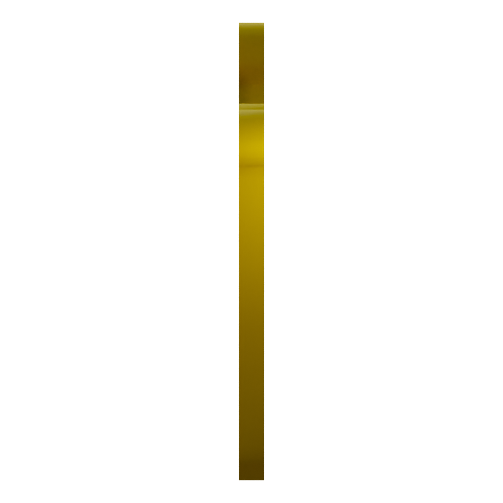 Left view of the Simple Crown Symbol 2D Art 3D model