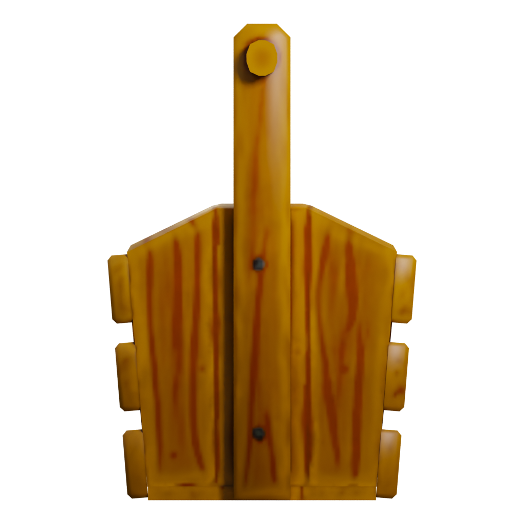Left view of the Stylized Toolbox 3D model