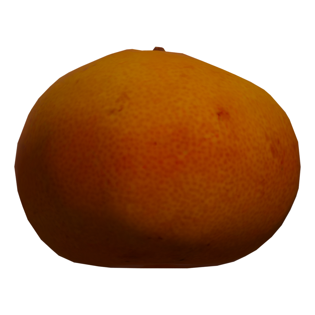 Right view of the Orange 3D model