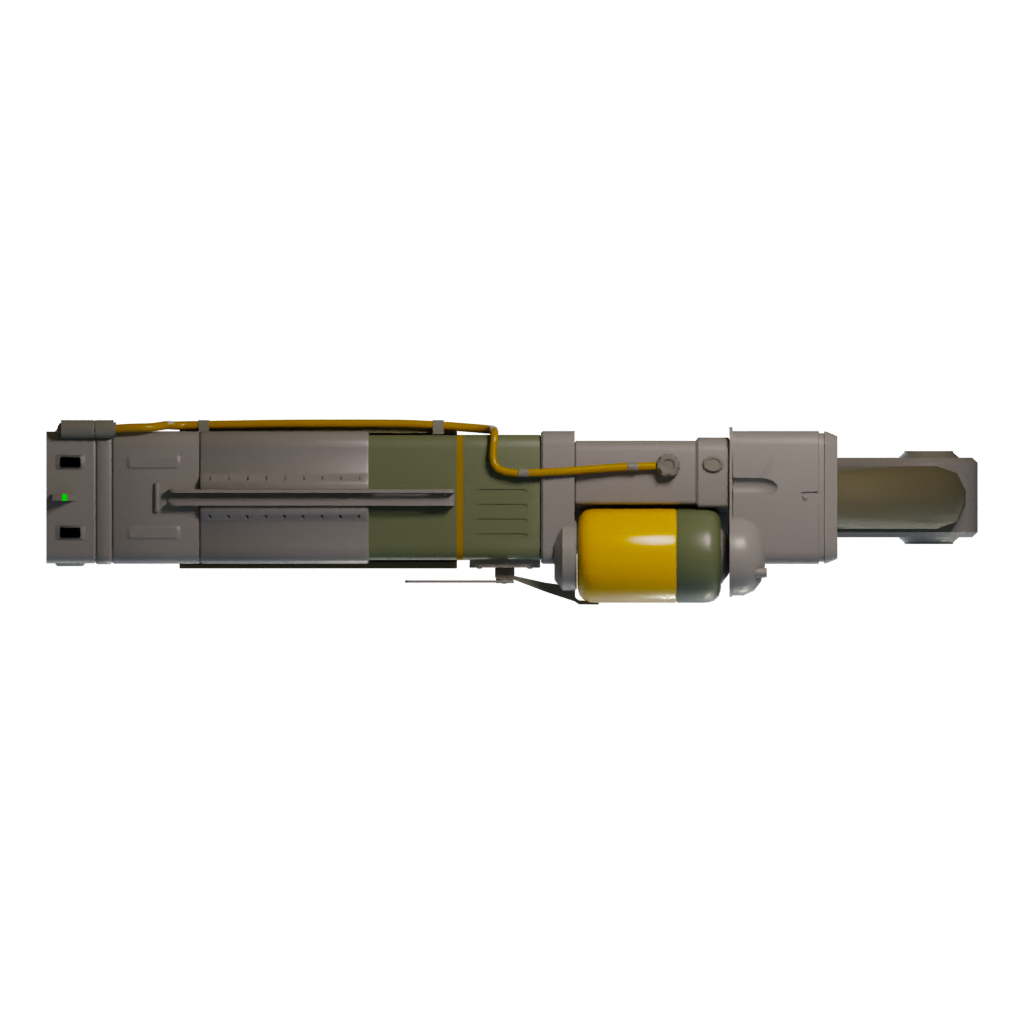 Top view of the Laserpistol 3D model
