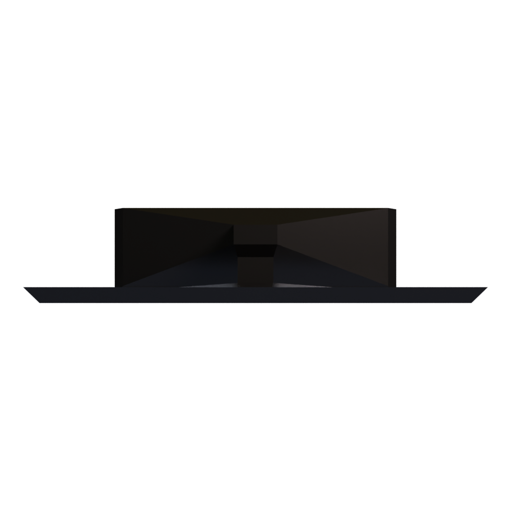 Top view of the TV Obj 3D model