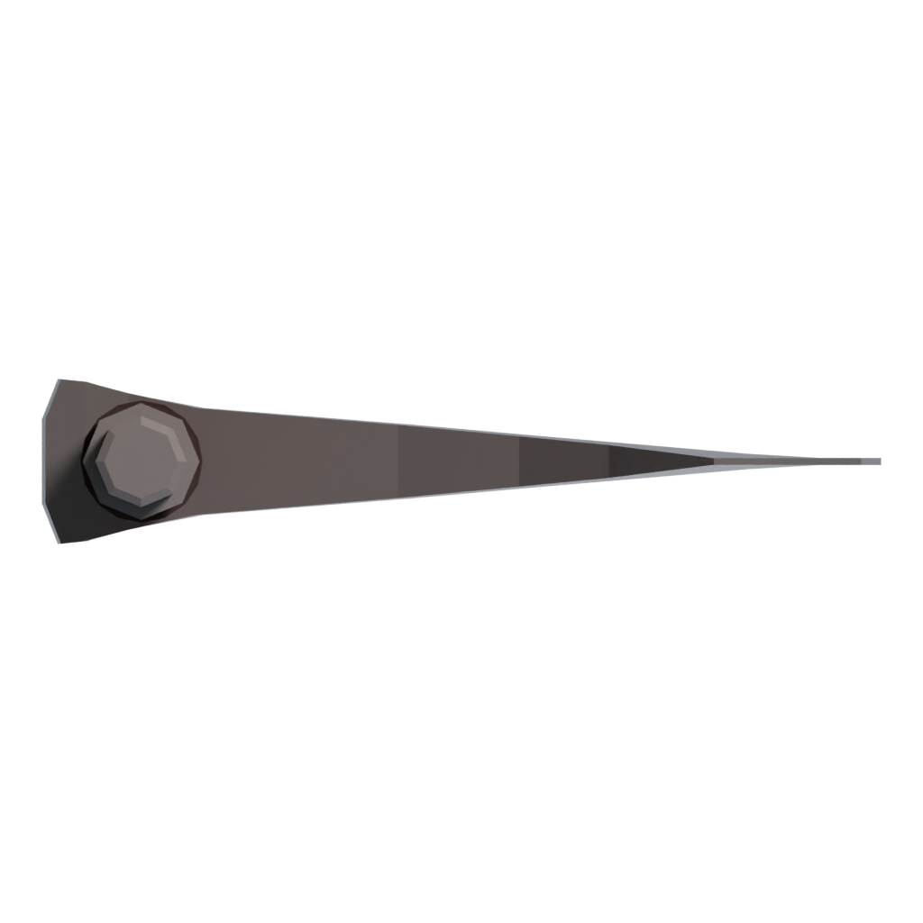 Bottom view of the Axe 3D model