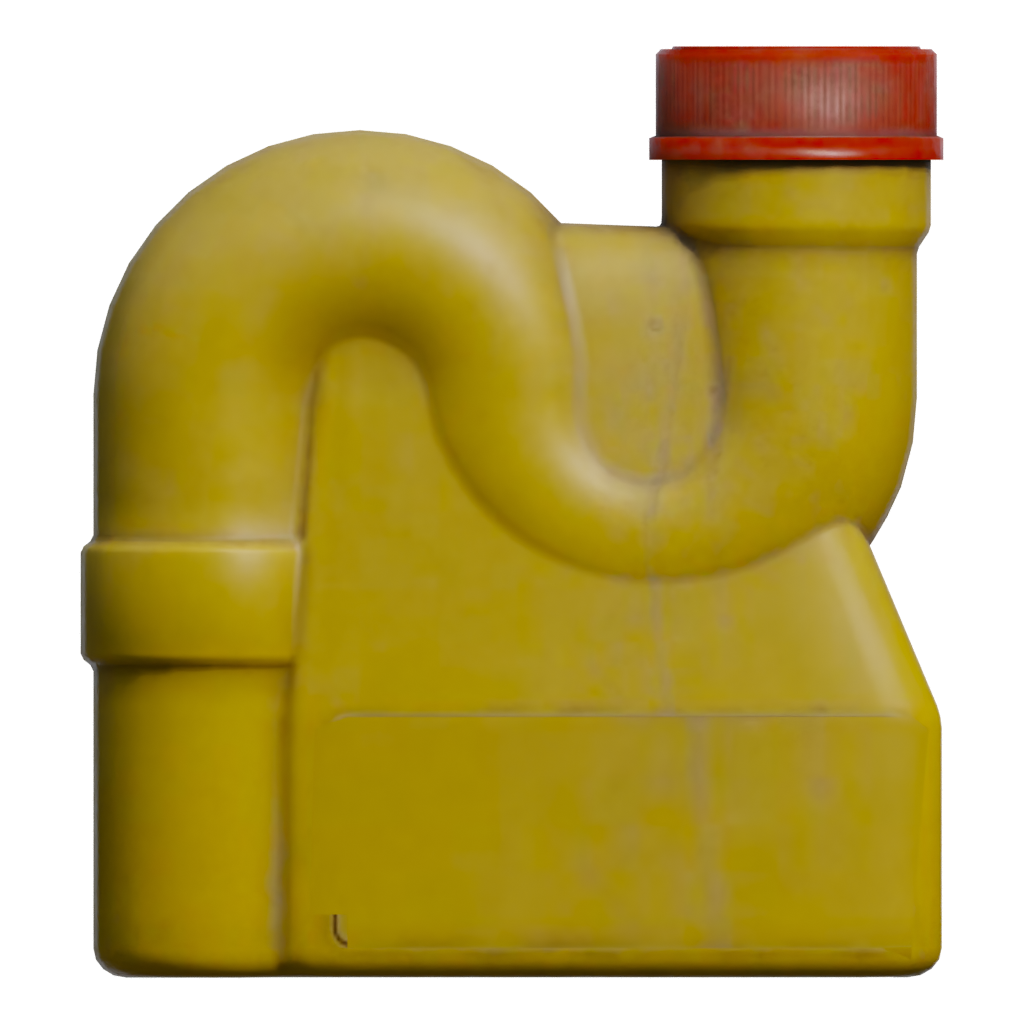 Back view of the Drain Cleaner 3D model