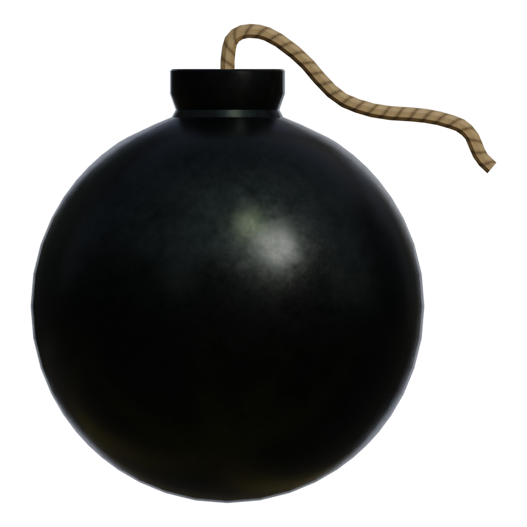 Front view of the Bomb 3D model