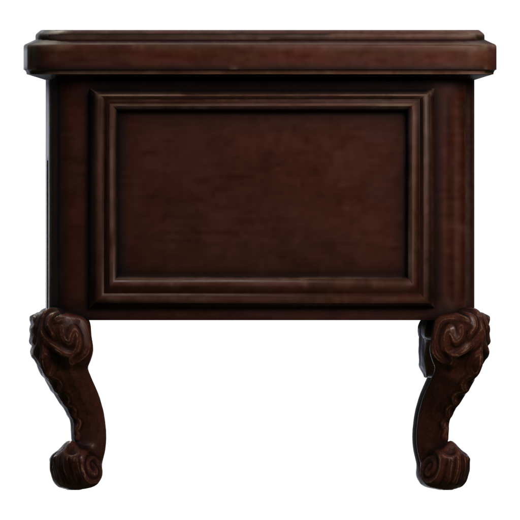 Right view of the Toilette 3D model