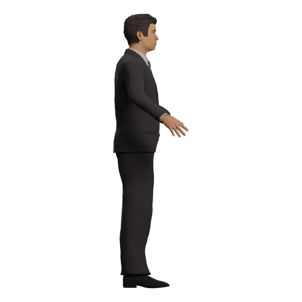 Right view of the Man Made Model 3D model