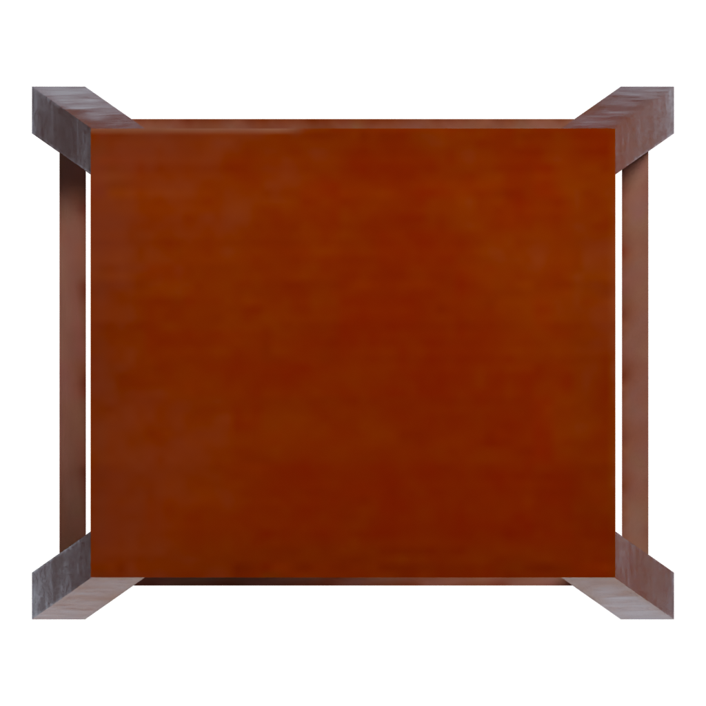 Top view of the Chair 3D model