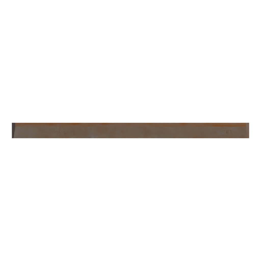 Top view of the Wooden Spatula 3D model