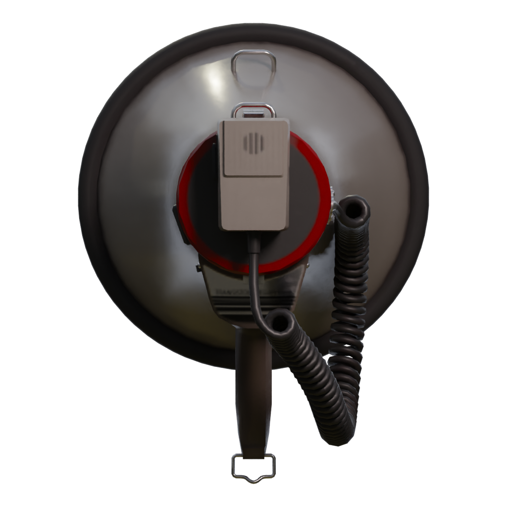 Left view of the Megaphone 3D model