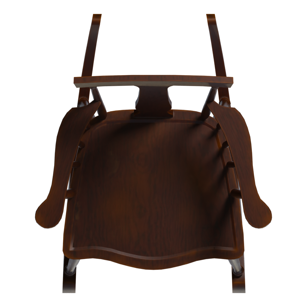 Top view of the Rockingchair 3D model