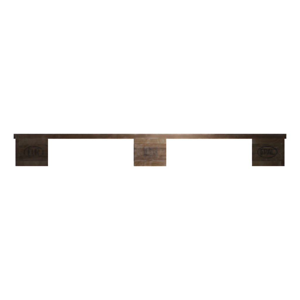 Right view of the Wood Palette 3D model