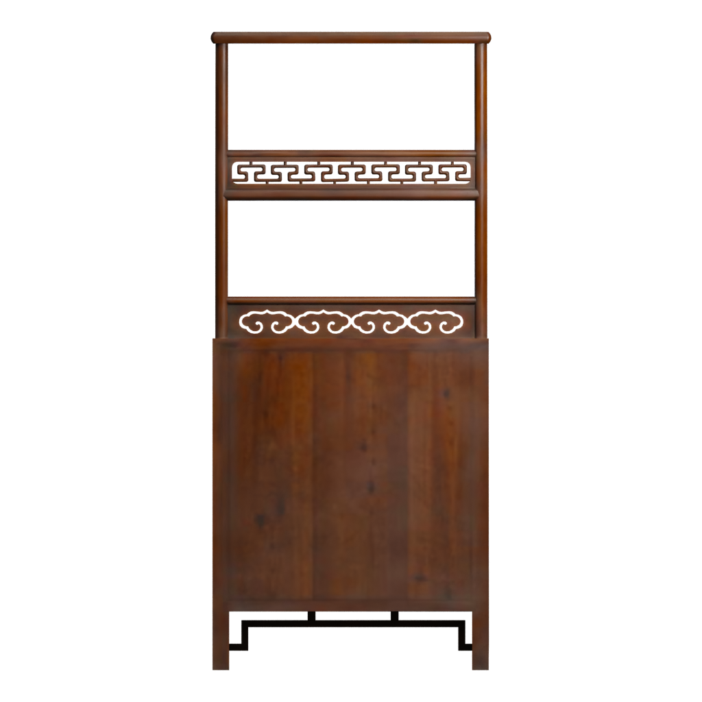 Back view of the Chinese Cabinet 3D model