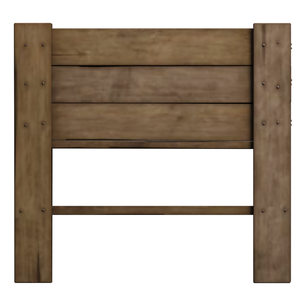 Back view of the Planter Box 3D model