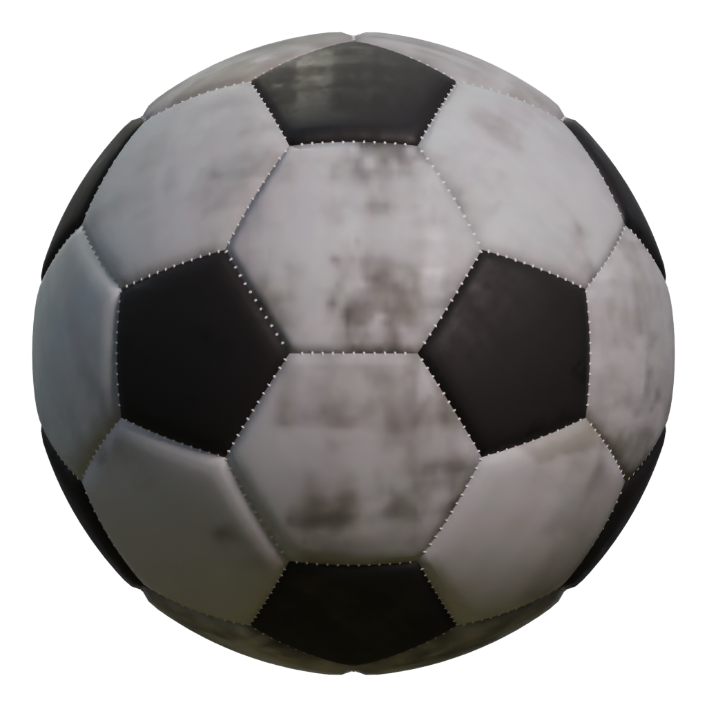 Left view of the Football 3D model