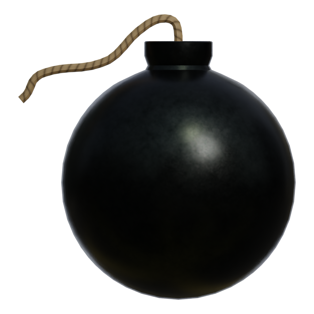Back view of the Bomb 3D model