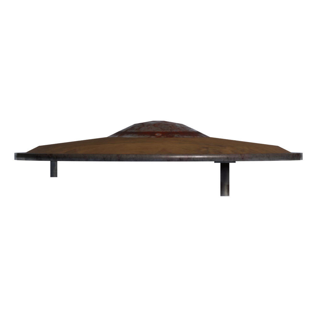 Bottom view of the Shield 3D model
