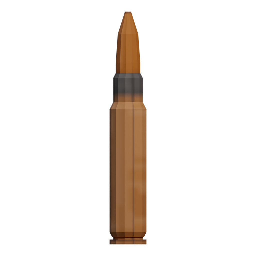 Front view of the 545 Cartridge Trinket 3D model