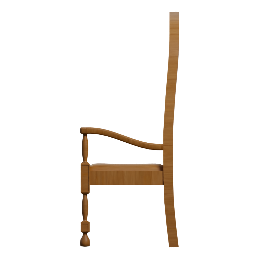 Left view of the Chair 3D model