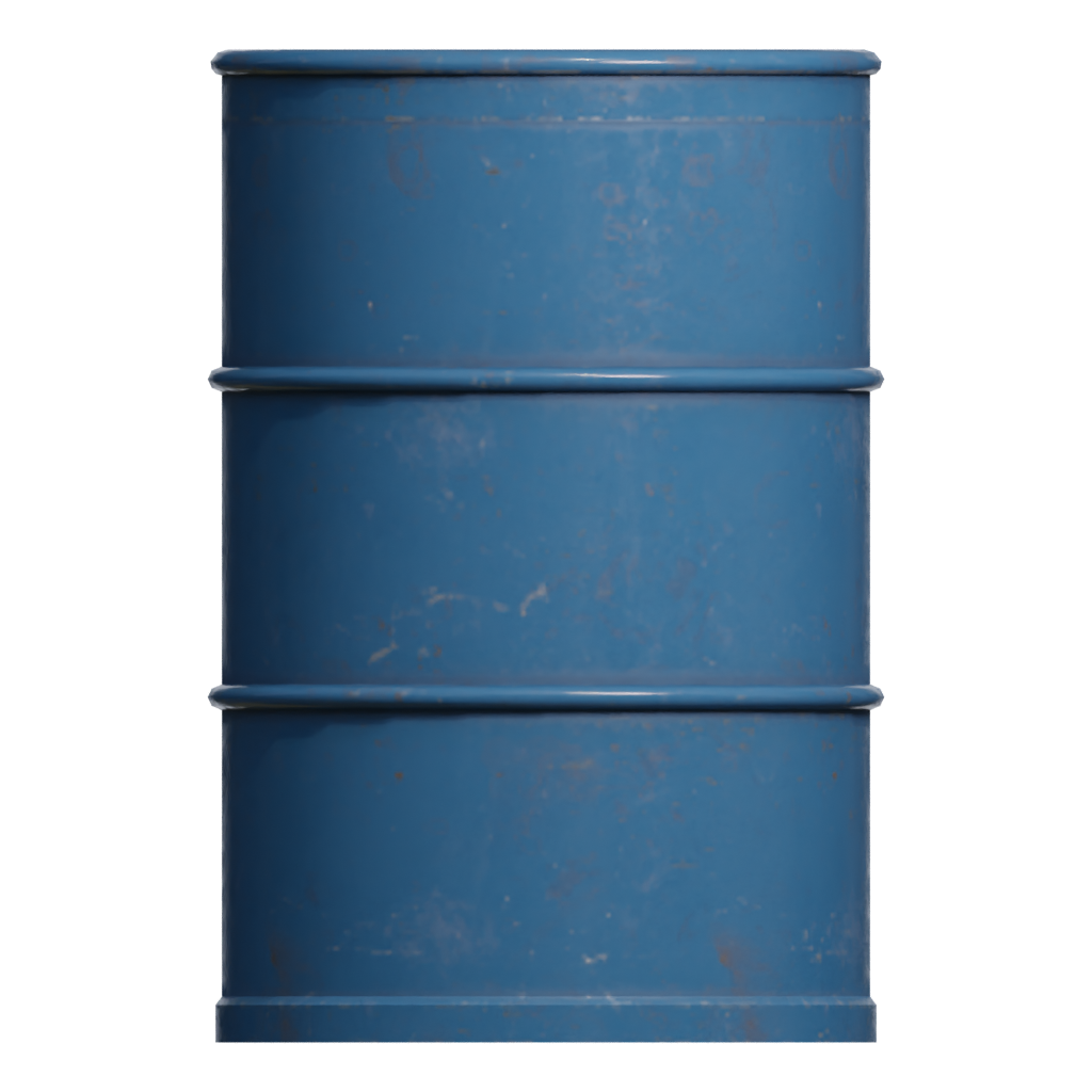 Back view of the Barrel 3D model